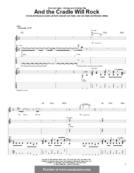 And the Cradle Will Rock (Van Halen) by A.V. Halen, E.V. Halen, M. Anthony on MusicaNeo