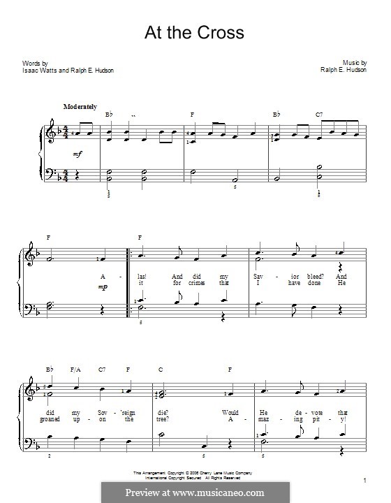 At the Cross by R.E. Hudson sheet music on MusicaNeo