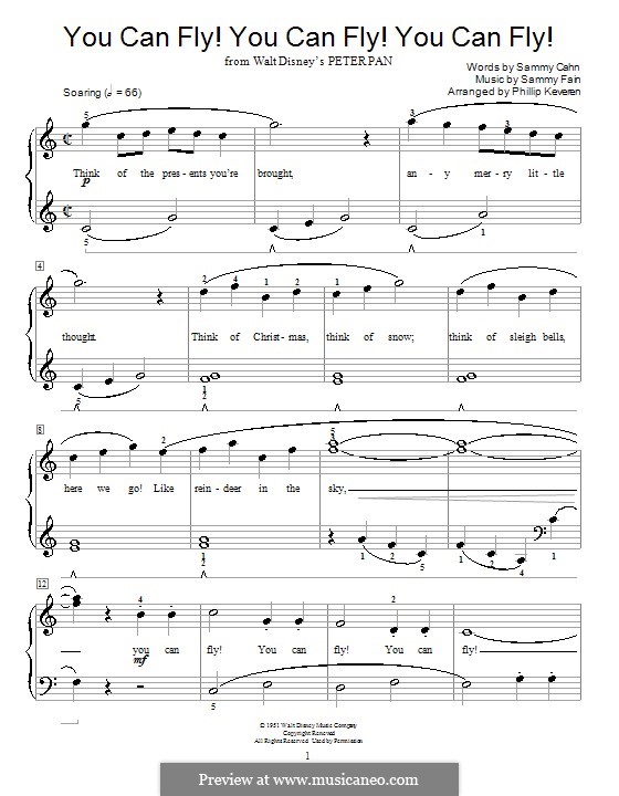 You Can Fly! You Can Fly! You Can Fly! (from Peter Pan) by S. Fain on