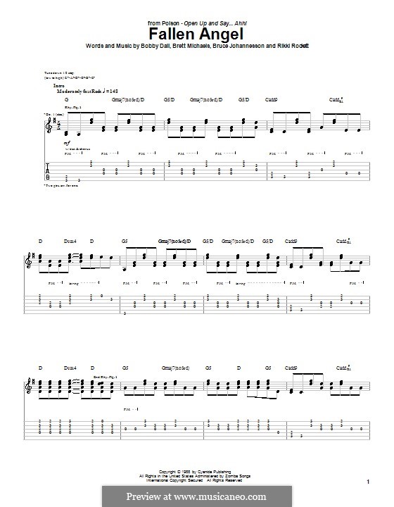 Fallen Angel (Poison) by Bobby Dall, B. Michaels, C.C. DeVille, Rikki Rockett on MusicaNeo