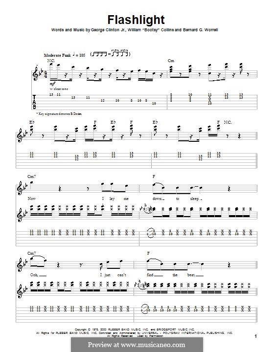 Flashlight (Parliament) by W. Collins, B.G. Worrell, G. Clinton Jr. on MusicaNeo