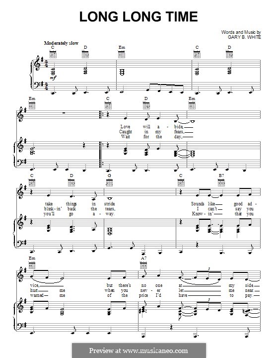 Long Long Time Chords Sheet and Chords Collection