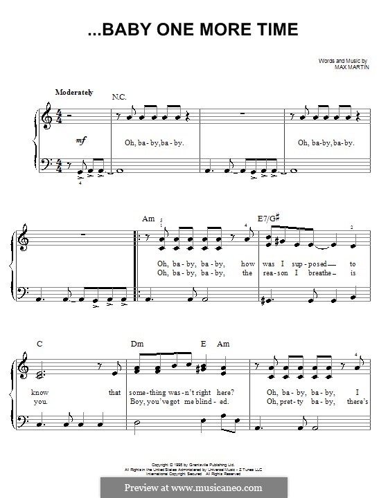 Britney Spears Baby One More Time Chords Best Britney Spears Everytime