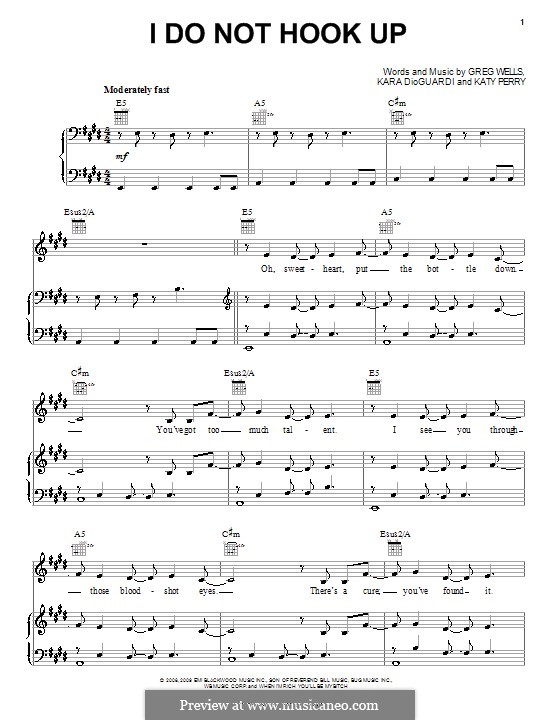 I Do Not Hook Up (Kelly Clarkson) by G. Wells, K. Perry on MusicaNeo