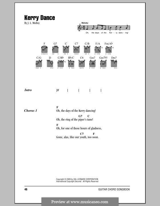 The Kerry Dance by J.L. Molloy sheet music on MusicaNeo