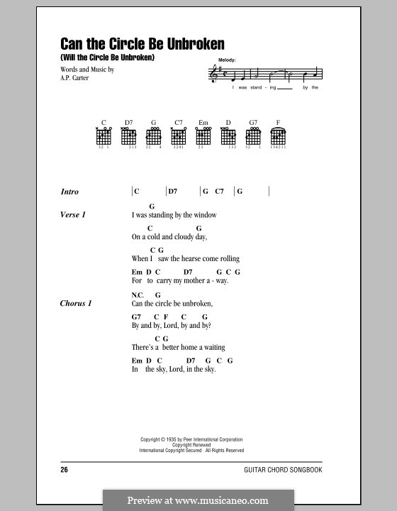 Can the Circle Be Unbroken (Will the Circle Be Unbroken