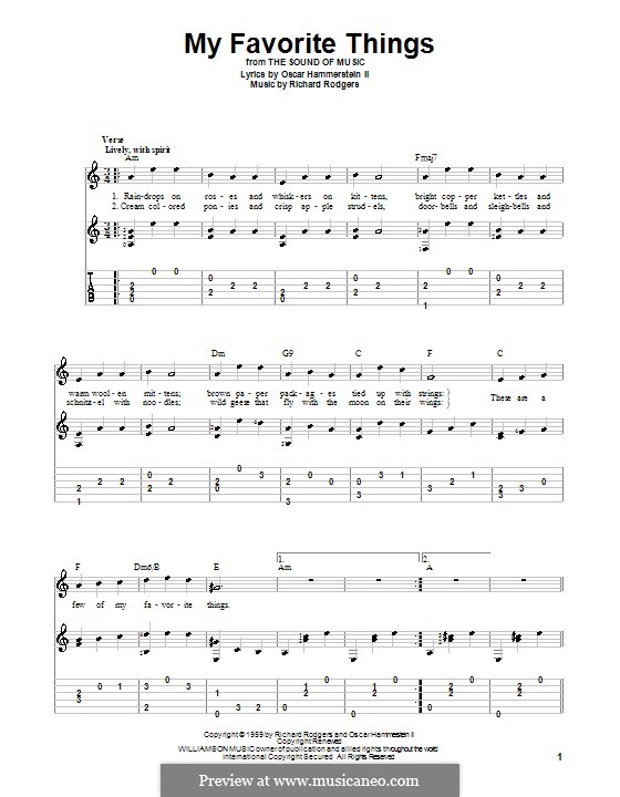 Sound Of Music My Favourite Things Lyrics Sound Of Music My