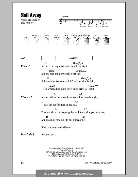 Sail Away by R. Van Hoy sheet music on MusicaNeo