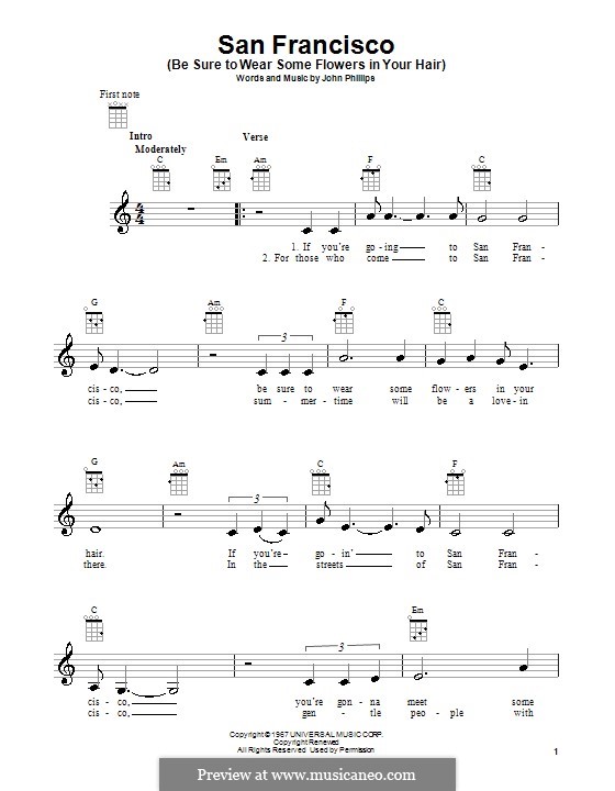 San Francisco (Be Sure to Wear Some Flowers in Your Hair) by J