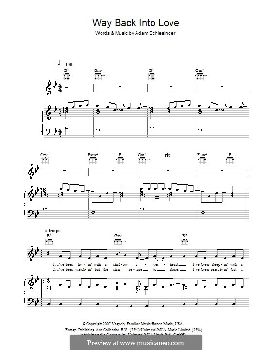 Way Back Into Love (from the soundtrack to 'Music And Lyrics') by A. Schlesinger on MusicaNeo