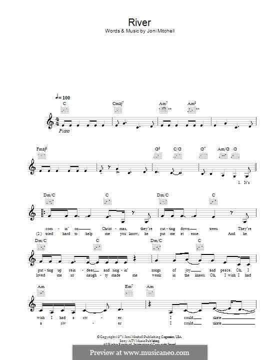 River by J. Mitchell sheet music on MusicaNeo