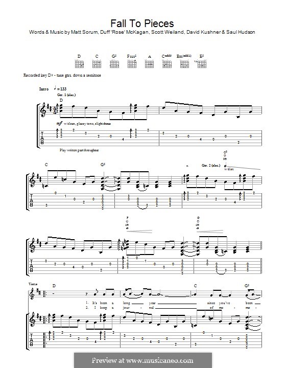 Fall to Pieces (Velvet Revolver) by Slash, D. Kushner, D. McKagan, M