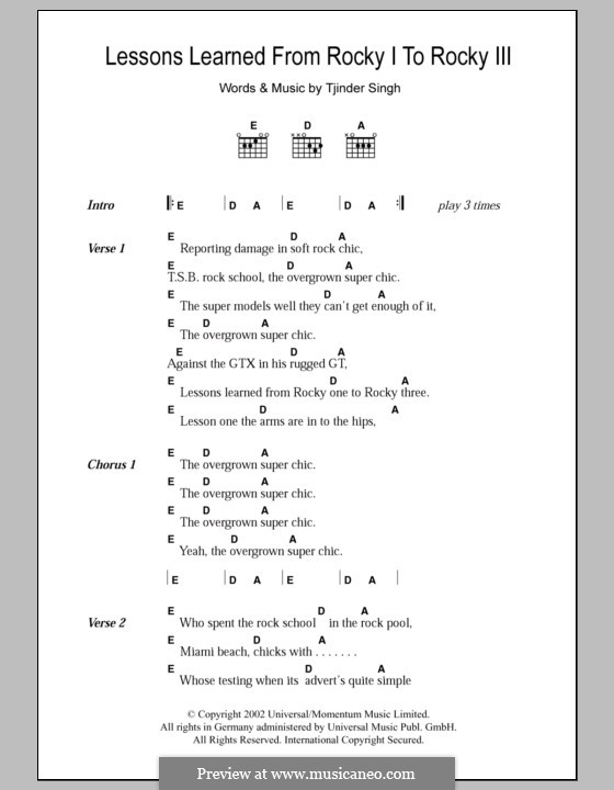 Lessons Learned from Rocky I to Rocky III by T. Singh on