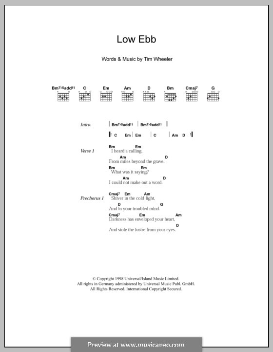 Low Ebb (Ash) by T. Wheeler sheet music on MusicaNeo