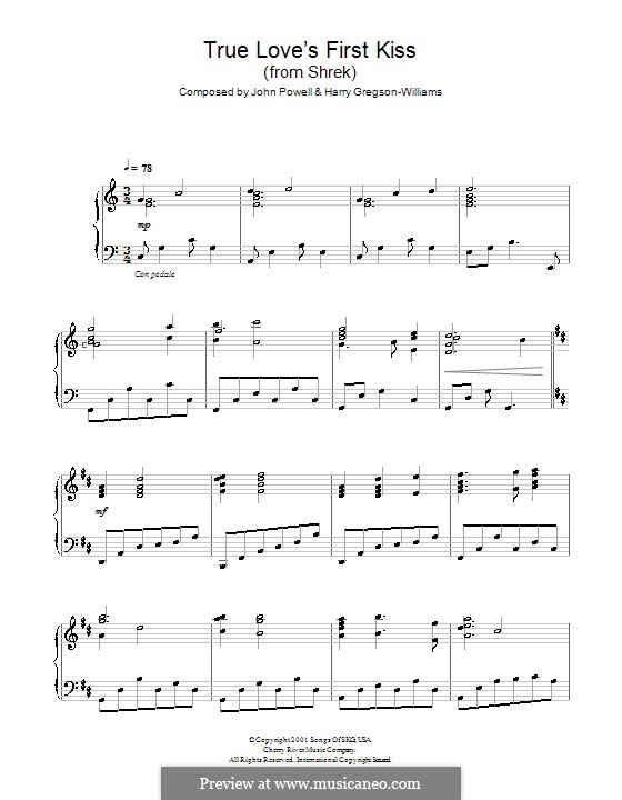 True Love's First Kiss (from Shrek) by H. GregsonWilliams, J. Powell