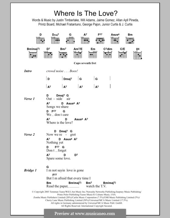 Where Is the Love (The Black Eyed Peas) by apl.de.ap, G. Pajon Jr., J