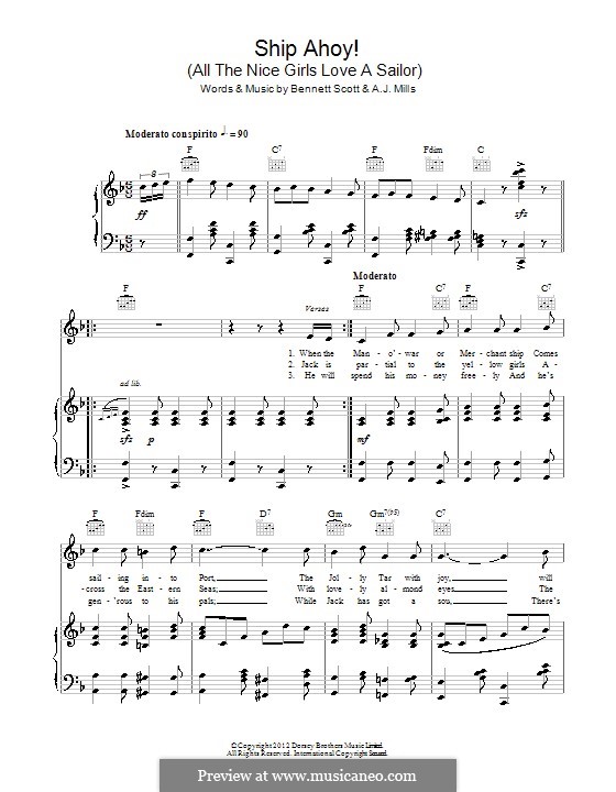 Ship Ahoy! (All the Nice Girls Love a Sailor) by B. Scott, A.J. Mills