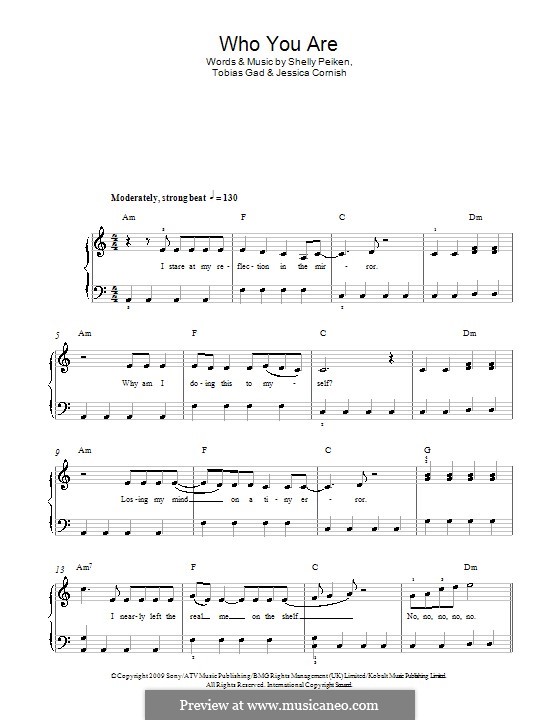 Who You Are (Jessie J) by J. Cornish, S. Peiken, T. Gad on MusicaNeo