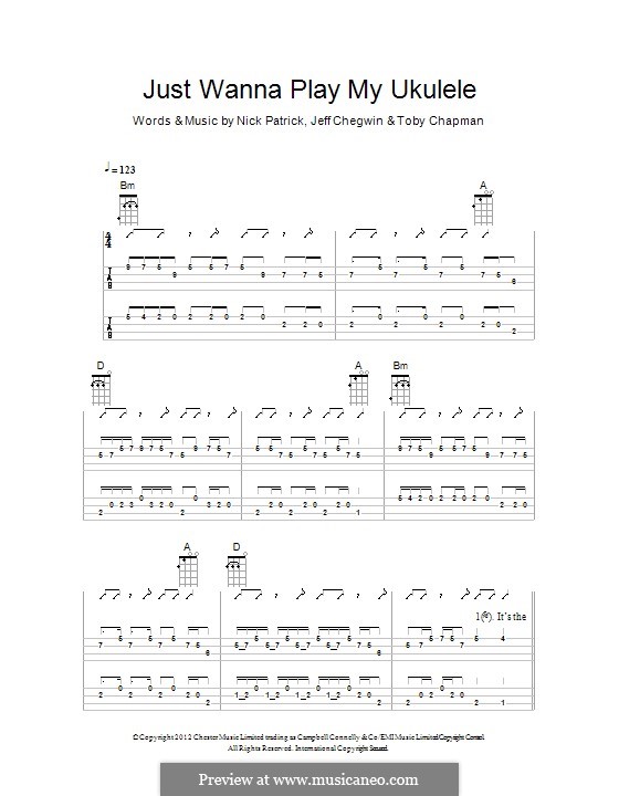 Just Wanna Play My Ukulele (The Ukuleles) by N. Patrick, J. Chegwin, T