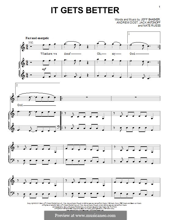 It Gets Better (Fun) by J. Bhasker, J. Antonoff, A. Dost, N. Ruess on