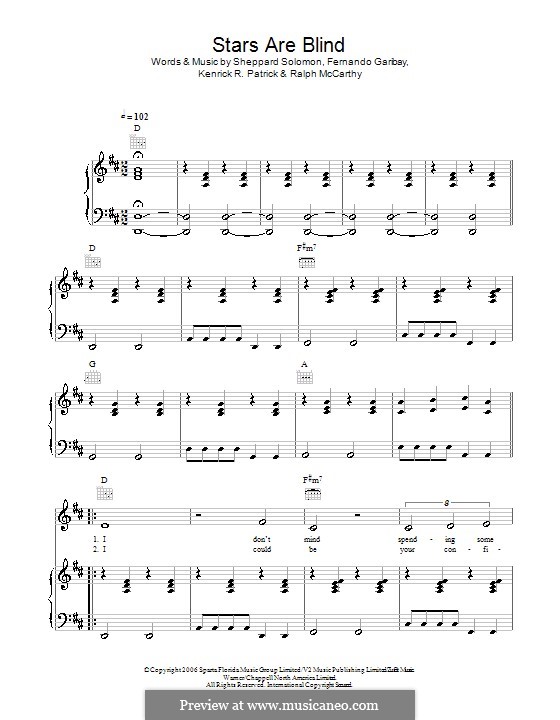 Stars Are Blind (Paris Hilton) by F. Garibay, K.R. Patrick, R. McCarthy