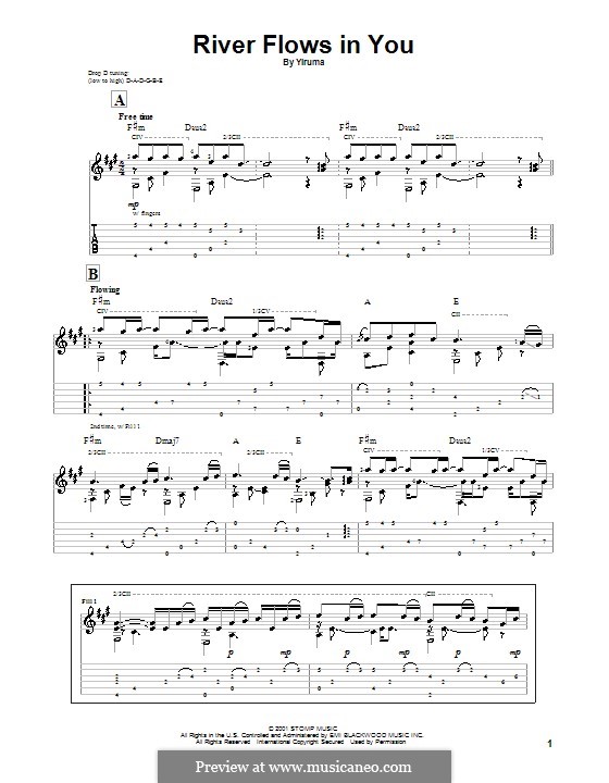 River Flows in You by Yiruma sheet music on MusicaNeo