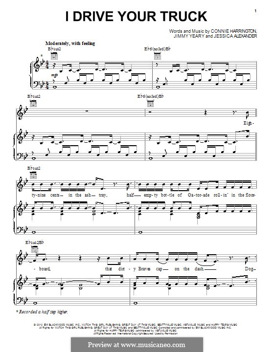 I Drive Your Truck (Lee Brice) by C. Harrington, J. Alexander, J. Yeary