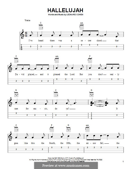Leonard Cohen Hallelujah Noten Kostenlos Hallelujah Chormusik SSA