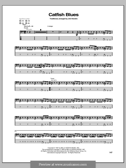 Catfish Blues by R. Petway sheet music on MusicaNeo