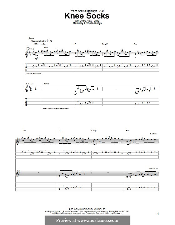 Knee Socks (Arctic Monkeys) by A. Turner, M. Helders, J. Cook, N. O