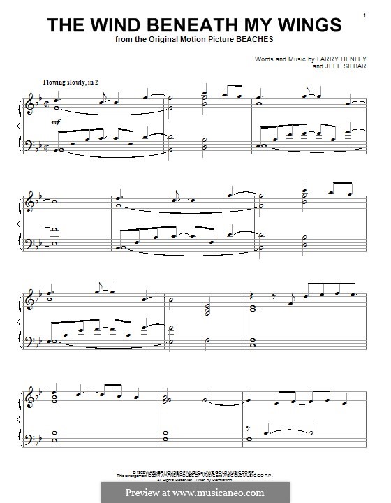 The Wind Beneath My Wings (Bette Midler) by J. Silbar, L. Henley on