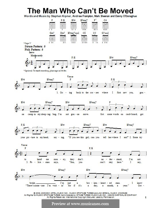 The Man Who Can't Be Moved (The Script) by A. Frampton, D. O'Donoghue