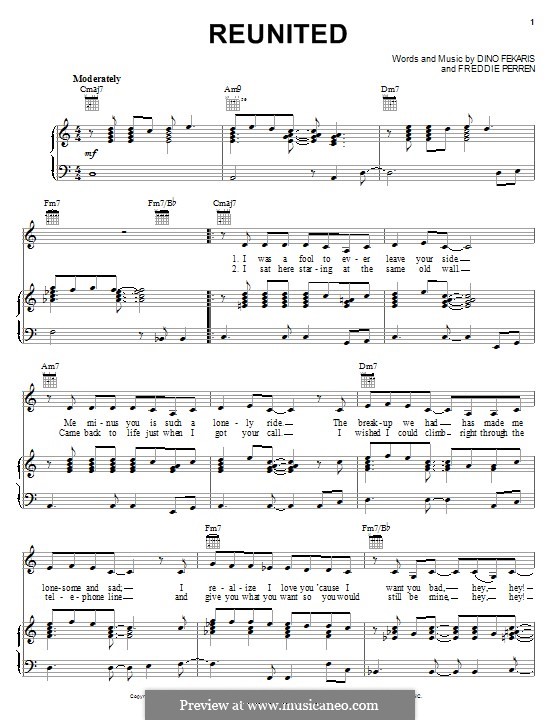 Reunited (Peaches and Herb) by D. Fekaris, F. Perren on MusicaNeo