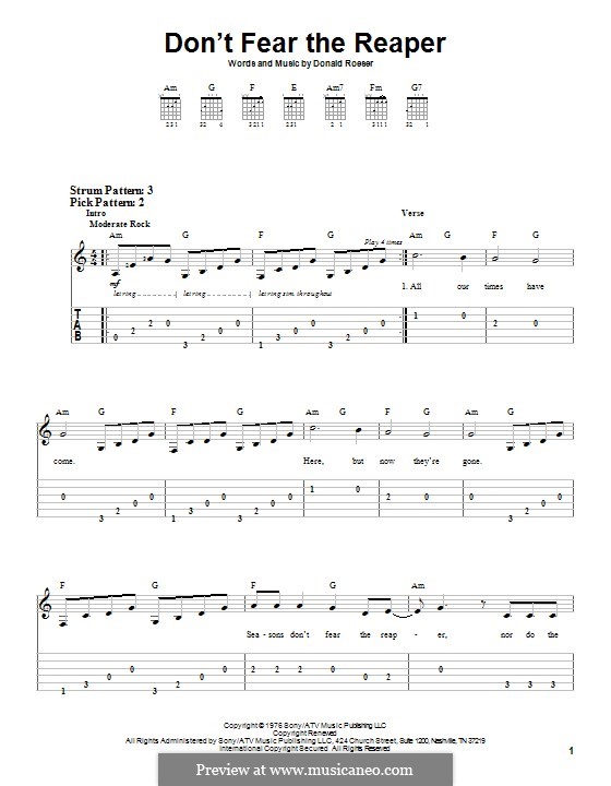 Don't Fear / The Reaper (Blue Oyster Cult) by D. Roeser on