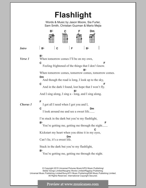 Flashlight (from Pitch Perfect 2) by Sam Smith, S. Furler, C. Guzman, J