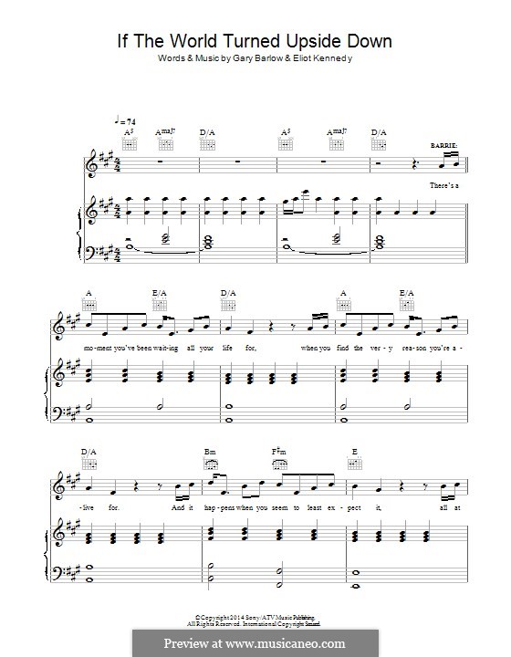 If the World Turned Upside Down (from 'Finding Neverland') by E