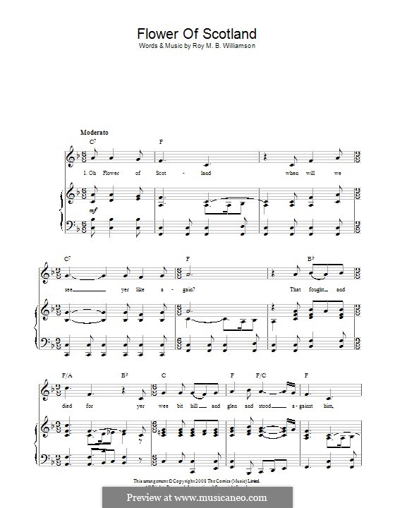 Flower of Scotland (Unofficial Scottish National Anthem) by R.M.B