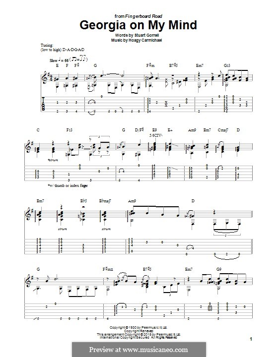 on My Mind by H. Carmichael sheet music on MusicaNeo