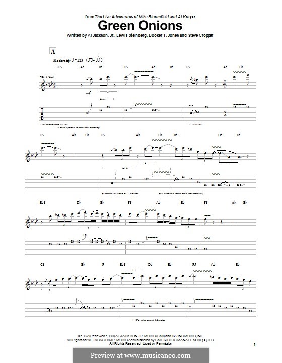 Green Onions (Booker T. and The MGs) by A. Jackson Jr., B.T. Jones, L