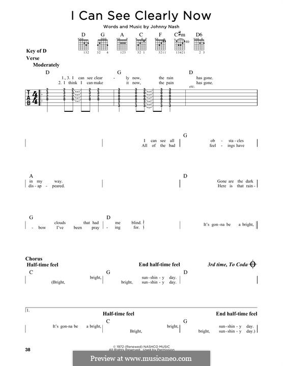 I Can See Clearly Now by J. Nash sheet music on MusicaNeo