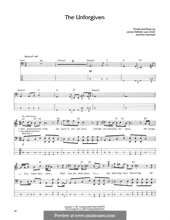 The (Metallica) by J. Hetfield, K. Hammett, L. Ulrich on