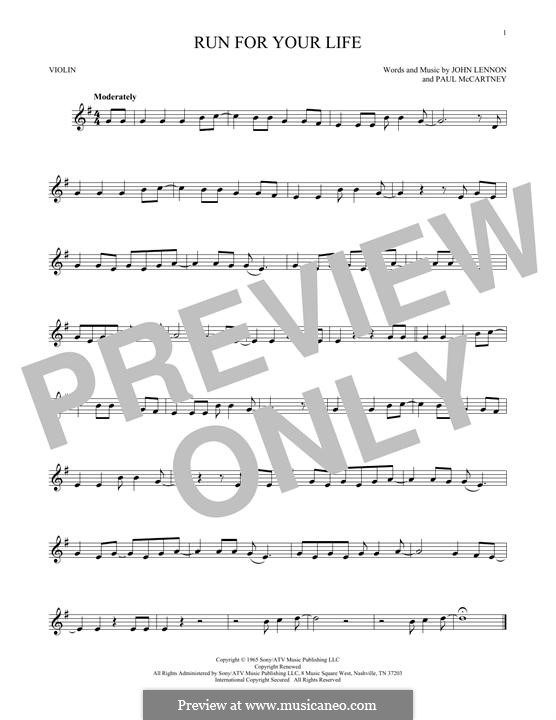 Run for Your Life (The Beatles) by J. Lennon, P. McCartney on MusicaNeo
