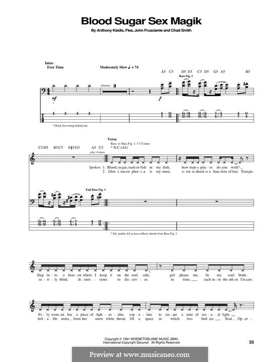 Blood Sugar Sex Magik (Red Hot Chili Peppers) by Flea, A. Kiedis, C