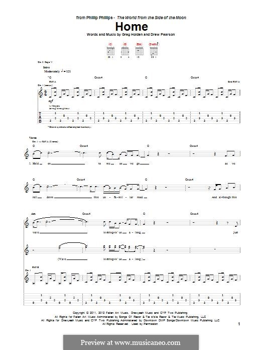 Home by P. Phillips sheet music on MusicaNeo