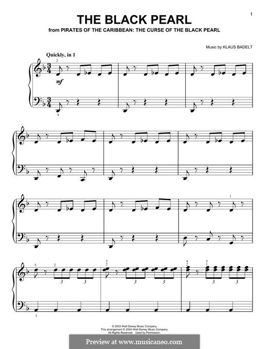 The Black Pearl (from Pirates of the Caribbean The Curse of the Black Pearl) by K. Badelt on