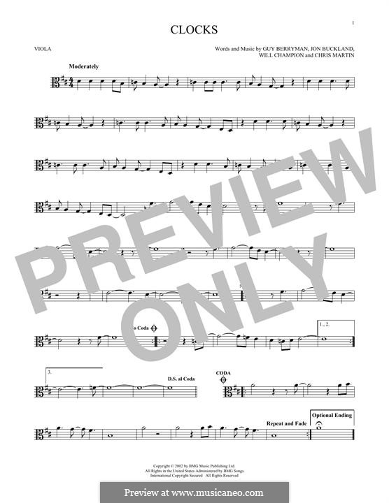 Clocks (Coldplay) by C. Martin, G. Berryman, J. Buckland, W. Champion