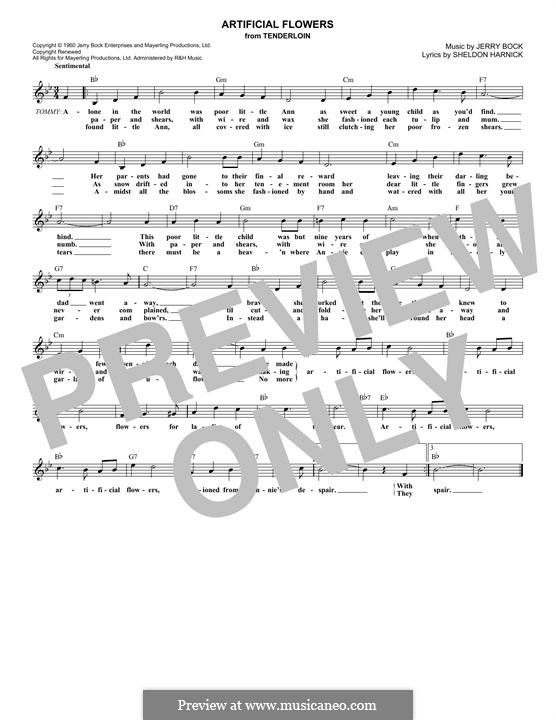 Artificial Flowers by J. Bock sheet music on MusicaNeo