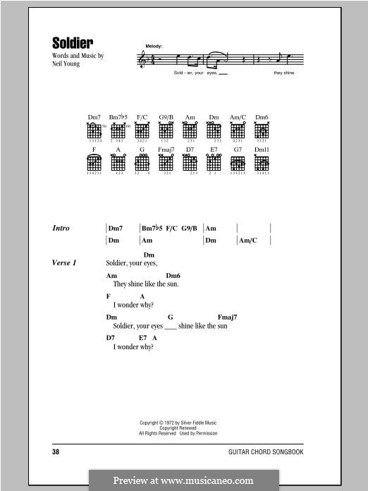 Soldier by N. Young sheet music on MusicaNeo