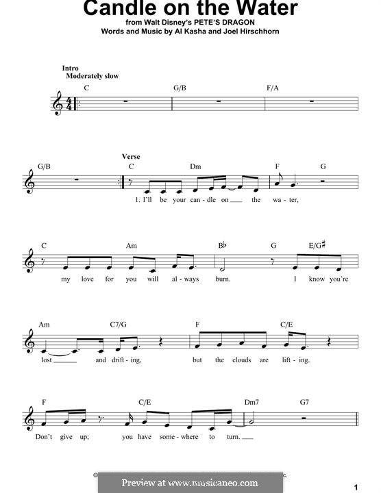 Candle on the Water (from Walt Disney's Pete's Dragon) by A. Kasha, J