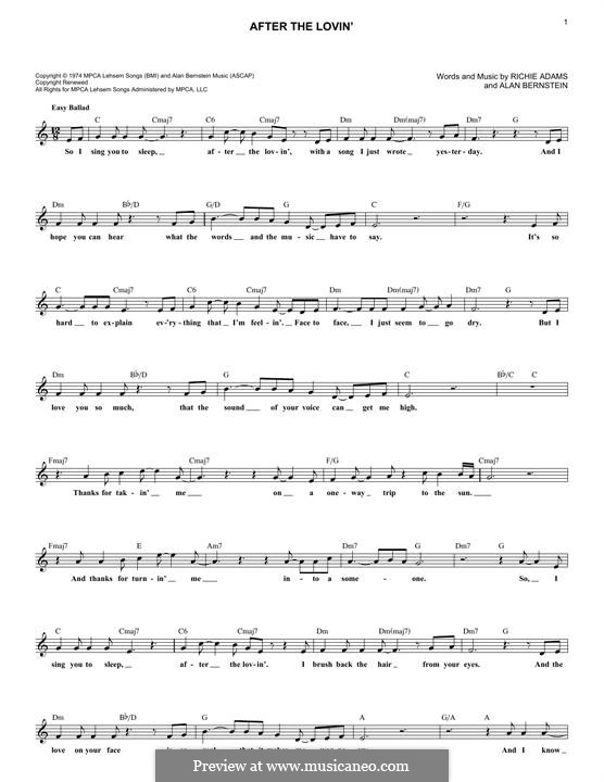 After the Lovin' (Engelbert Humperdinck) by A. Bernstein, R. Adams on